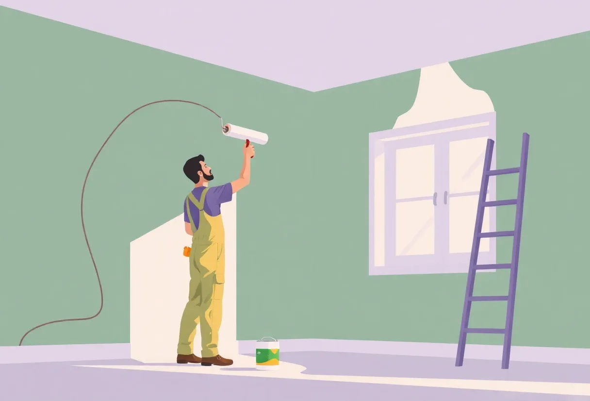 Peintre Montivilliers 76290 en intervention sur un chantier